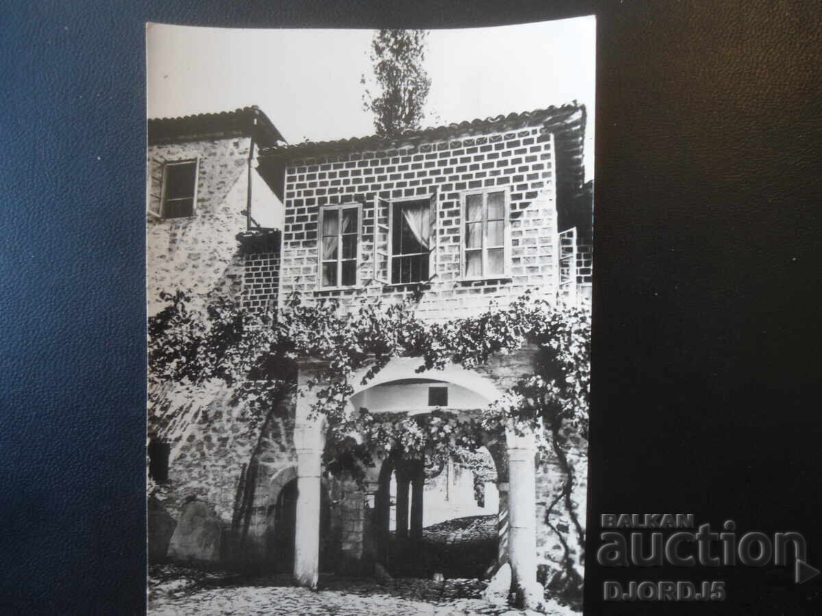 PREOBRAZHENSKI MONASTERY, founded in the 14th century - the entrance, postcard