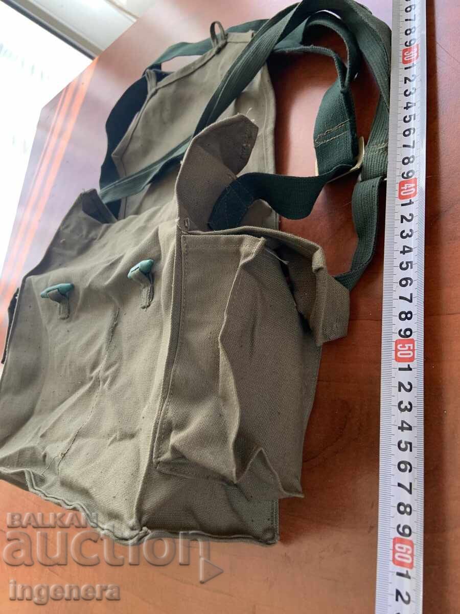 VINTAGE SOCIALIST ERA CANVAS GAS MASK BAG NEW - 5