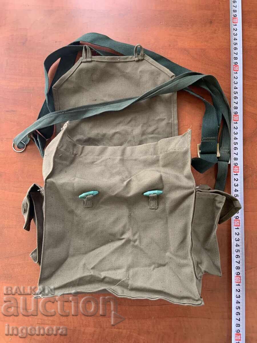 VINTAGE SOCIALIST ERA CANVAS GAS MASK BAG NEW