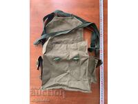 VINTAGE SOCIALIST ERA CANVAS GAS MASK BAG NEW