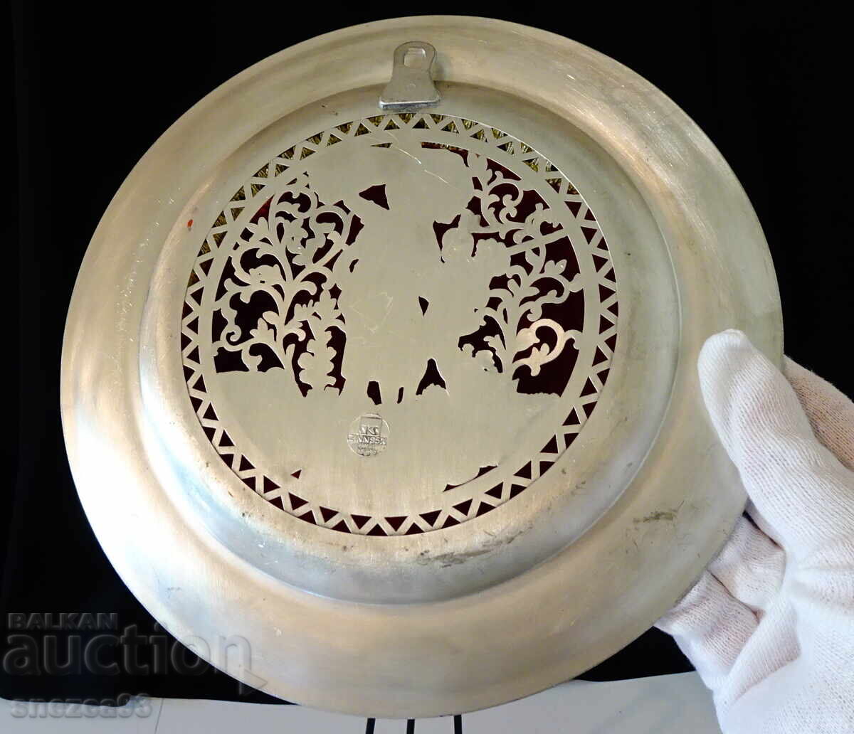 Delivery of Pewter plate with a Harvest, Summer painting Delivery of Pewter plate with a Harvest, Summer painting