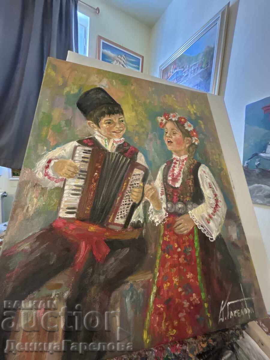 Παράδοση Denitsa Garelova πίνακας 40/50 "Λαϊκό τραγούδι"
