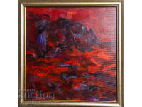 Vanya Burova tablou peisaj abstract acrilic