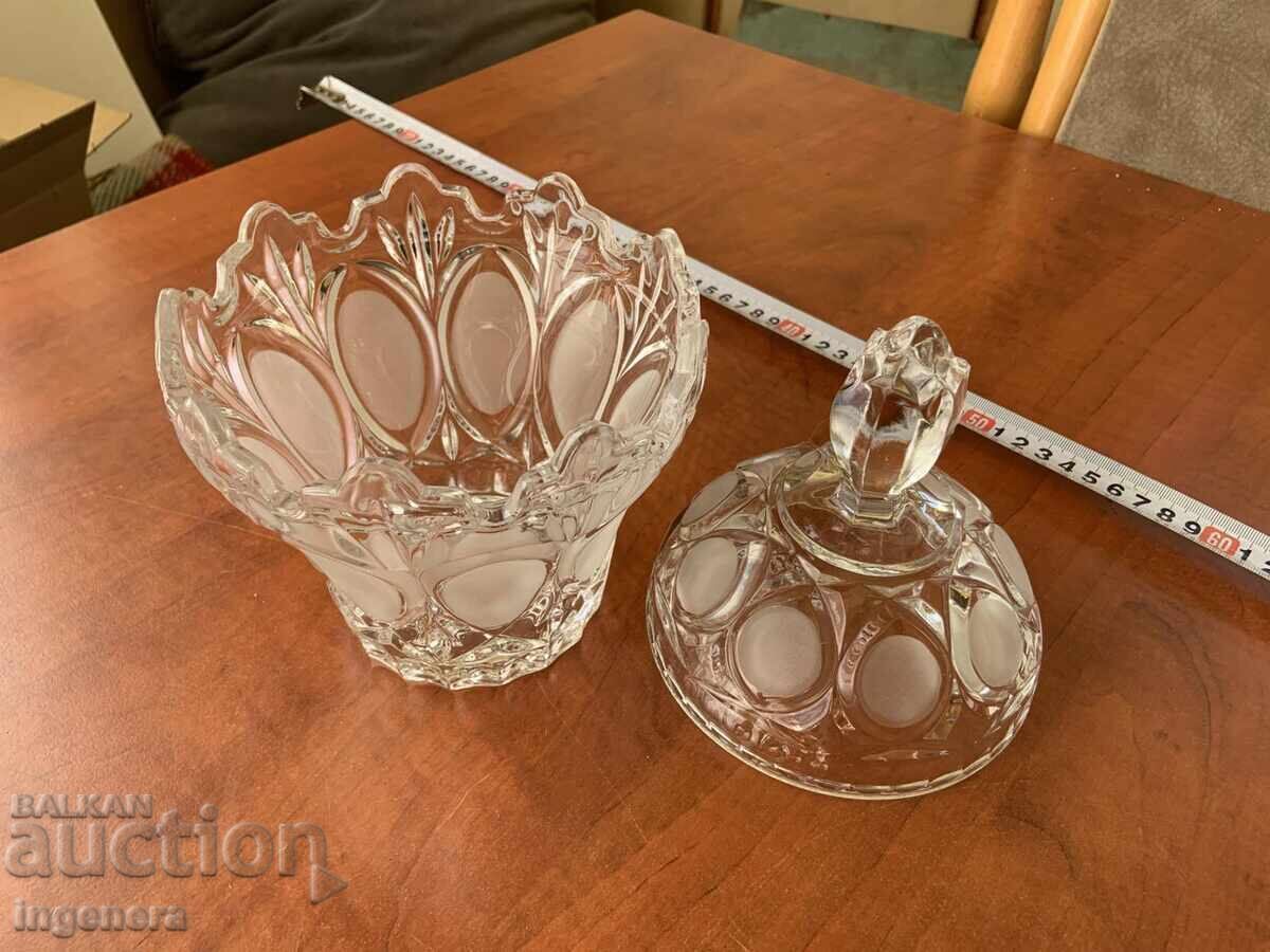 Livrarea BOL BOMBONIERĂ STICLĂ CRISTAL RELIEF FRUMUSEȚE CADOU