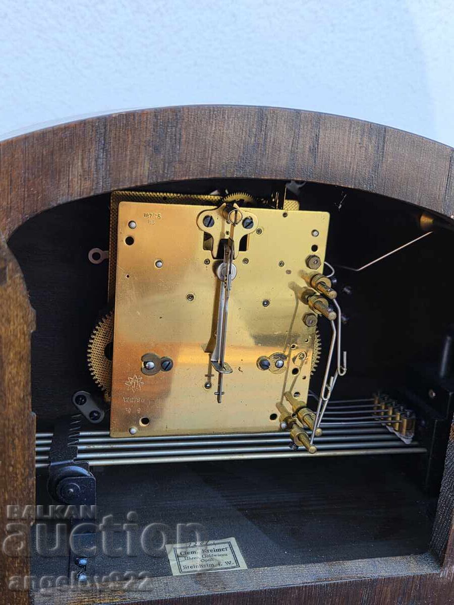 Auction German table clock JUNGHANS Auction German table clock JUNGHANS