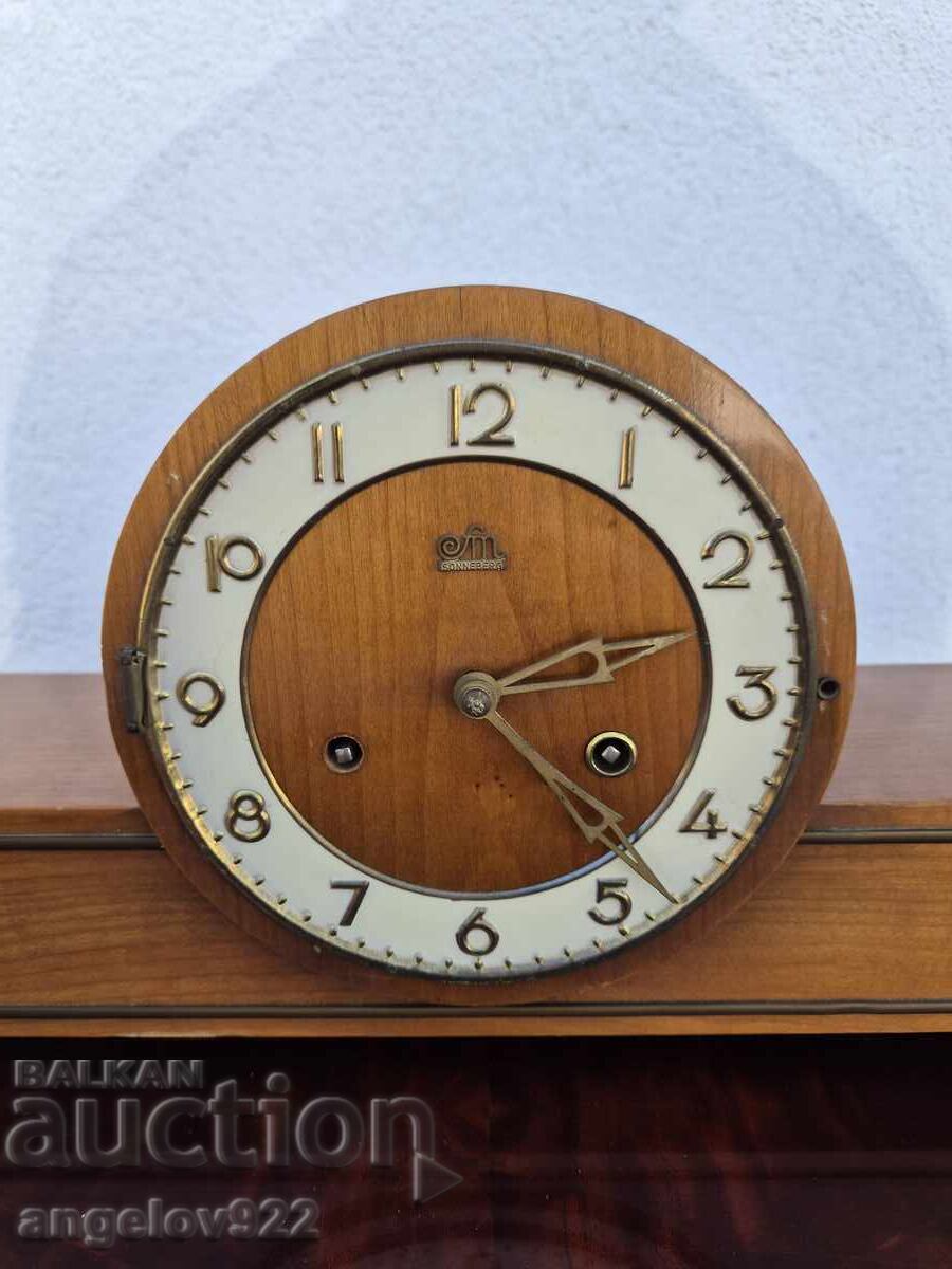 Auction German table clock FM SONNEBERG Auction German table clock FM SONNEBERG