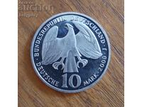 10 μάρκα 2000, ασήμι από 1 σεντ BZC