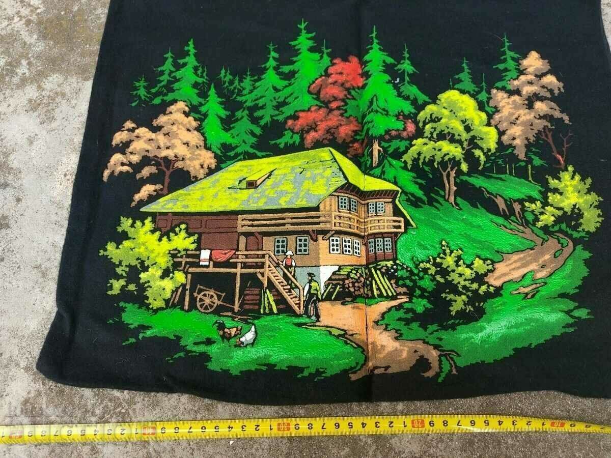 Delivery of . OLD UNUSED PAINTED PILLOW CASE