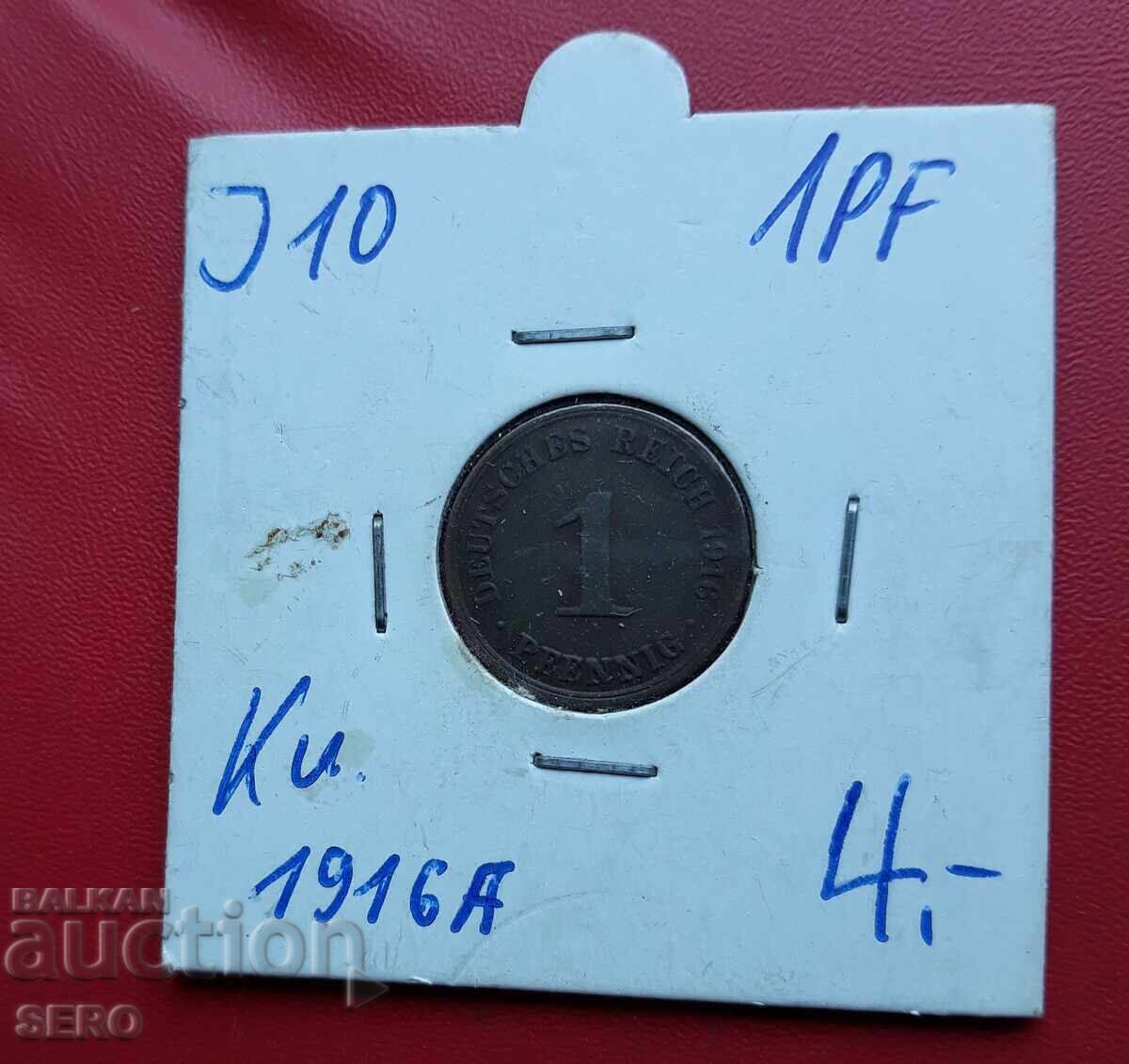 Germany-1 pfennig 1916 A-Berlin Germany-1 pfennig 1916 A-Berlin