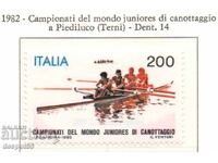 1982. Italia. Campionatul Mondial de Canotaj pentru Juniori