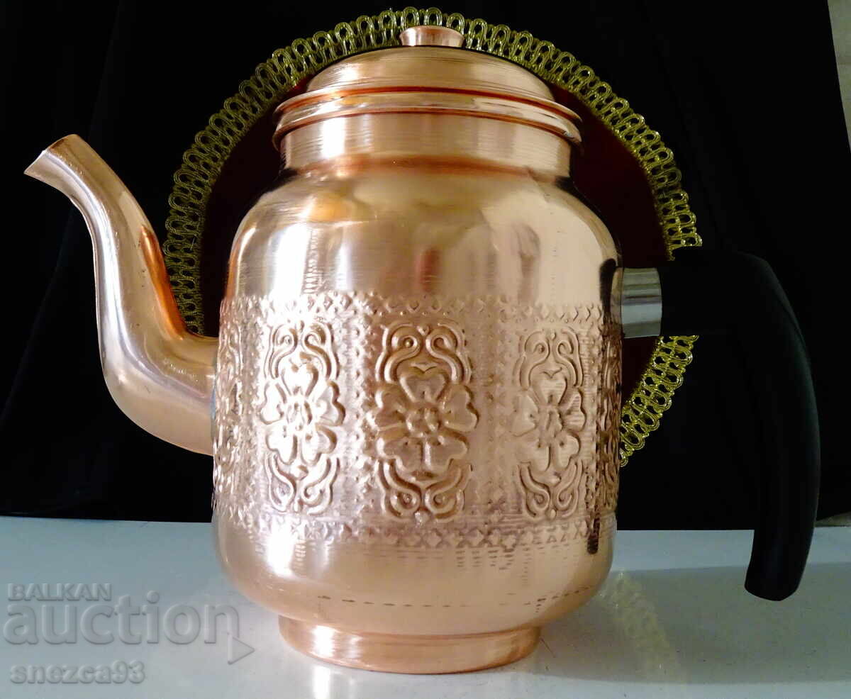 Copper teapot 1.5 L., pure red copper Copper teapot 1.5 L., pure red copper