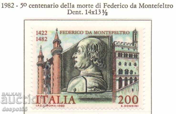 1982. Италия. 500-годишнината от смъртта на Монтефелтро. 1982. Италия. 500-годишнината от смъртта на Монтефелтро.