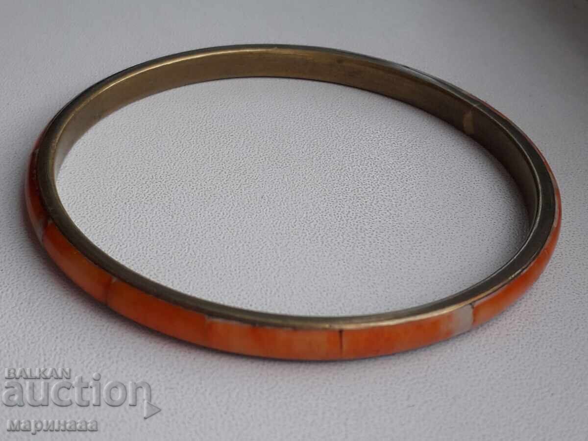 Delivery of BRACELET. BRASS, BONE Delivery of BRACELET. BRASS, BONE