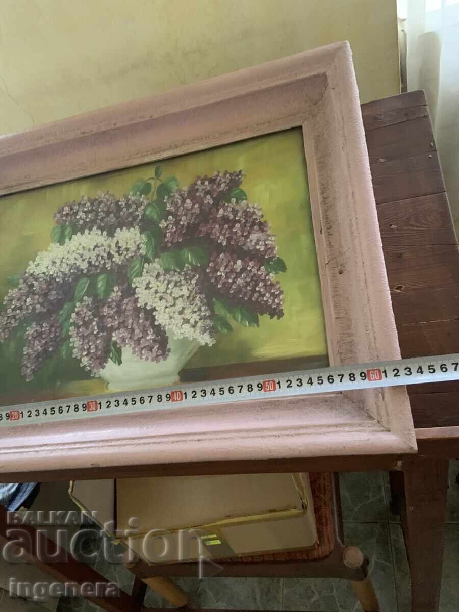 Licitație TABLOU NATURĂ MOARTĂ PE PLACAJ ULEI LILIAC RAMĂ ELEGANTĂ Licitație TABLOU NATURĂ MOARTĂ PE PLACAJ ULEI LILIAC RAMĂ ELEGANTĂ