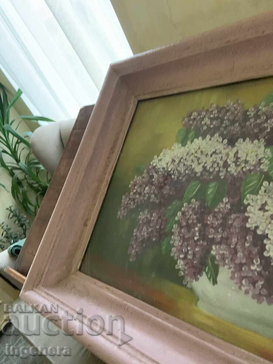 TABLOU NATURĂ MOARTĂ PE PLACAJ ULEI LILIAC RAMĂ ELEGANTĂ - 5 TABLOU NATURĂ MOARTĂ PE PLACAJ ULEI LILIAC RAMĂ ELEGANTĂ - 5