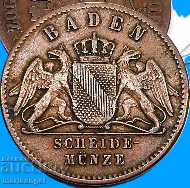 Auction  1 Kreuzer 1863 Baden Germany