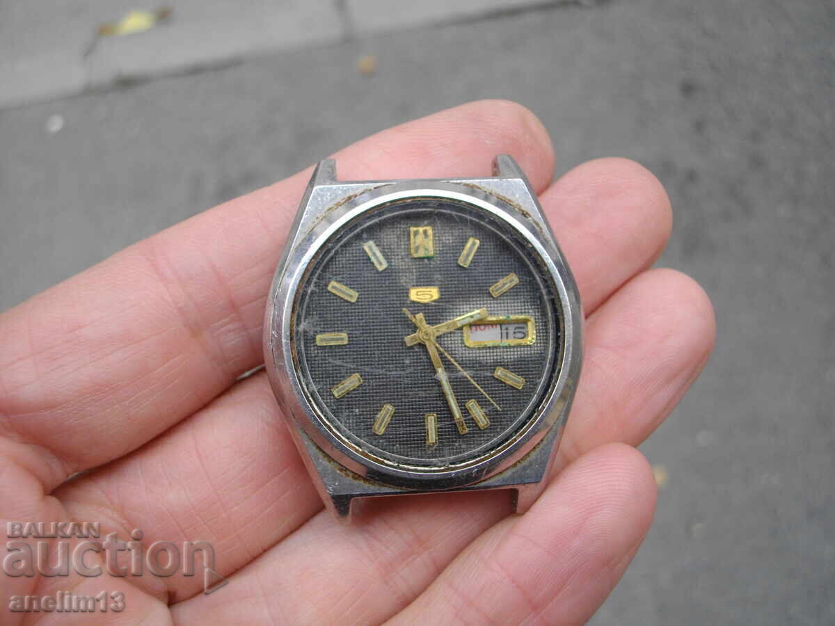 SEIKO 5 AUTOMATIC ΓΙΑ ΑΝΤΑΛΛΑΚΤΙΚΑ Ή ΑΝΑΠΑΛΑΙΩΣΗ