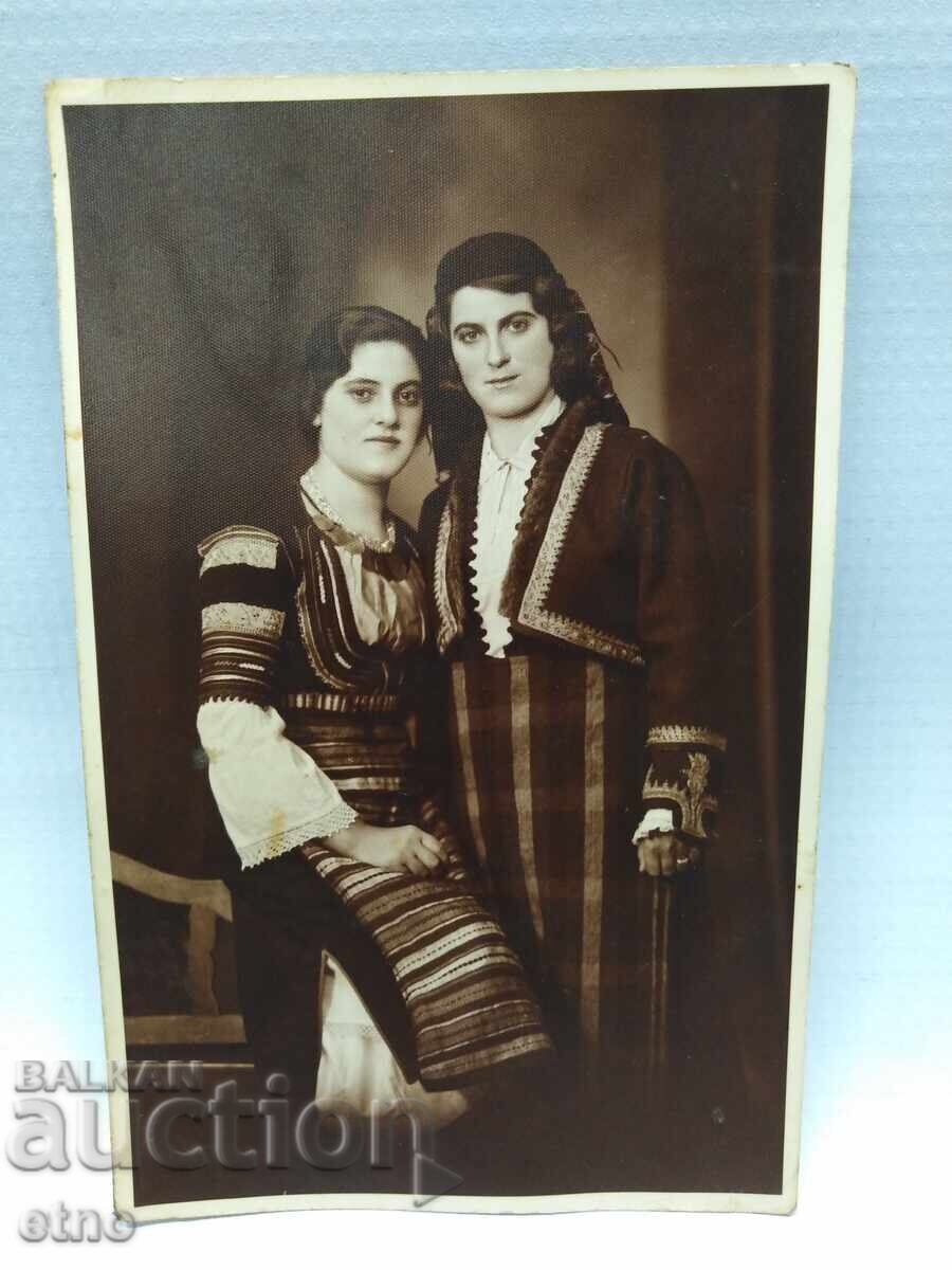 ЦАРСКА СНИМКА-1932г,-РОДОПСКА НОСИЯ,сърма,гайтан ЦАРСКА СНИМКА-1932г,-РОДОПСКА НОСИЯ,сърма,гайтан