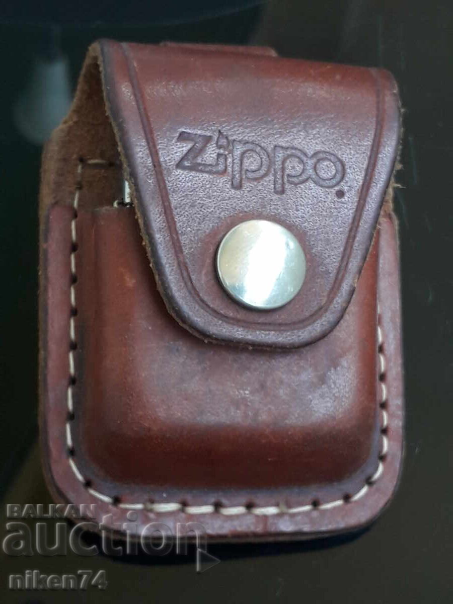 ΑΥΘΕΝΤΙΚΟΣ αναπτήρας "ZIPPO" με δερμάτινη θήκη ζώνης - 5