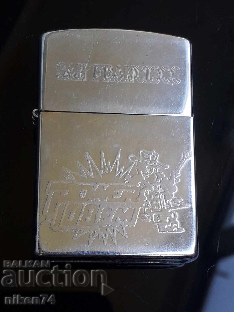 ΑΥΘΕΝΤΙΚΟΣ αναπτήρας "ZIPPO" με δερμάτινη θήκη ζώνης
