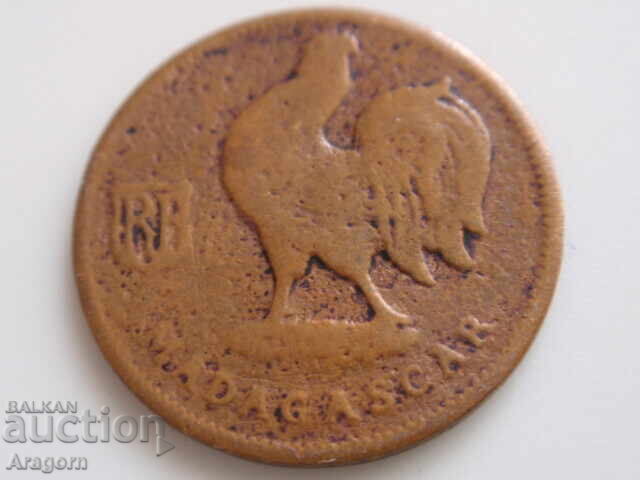 Madagascar coin 50 centimes 1943; Madagascar with price € 5.00 | 9.78 BGN