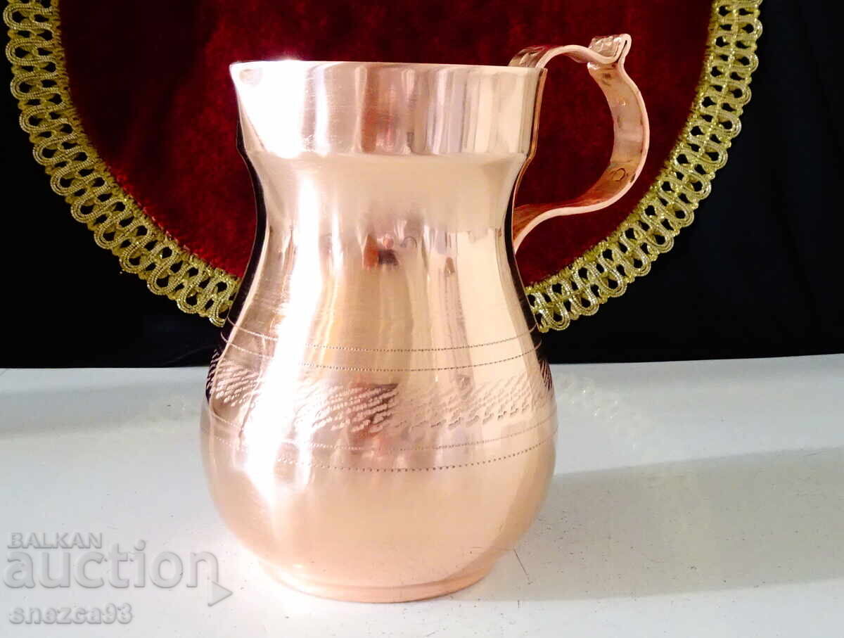 Delivery of Copper pitcher, cezve, pure red copper