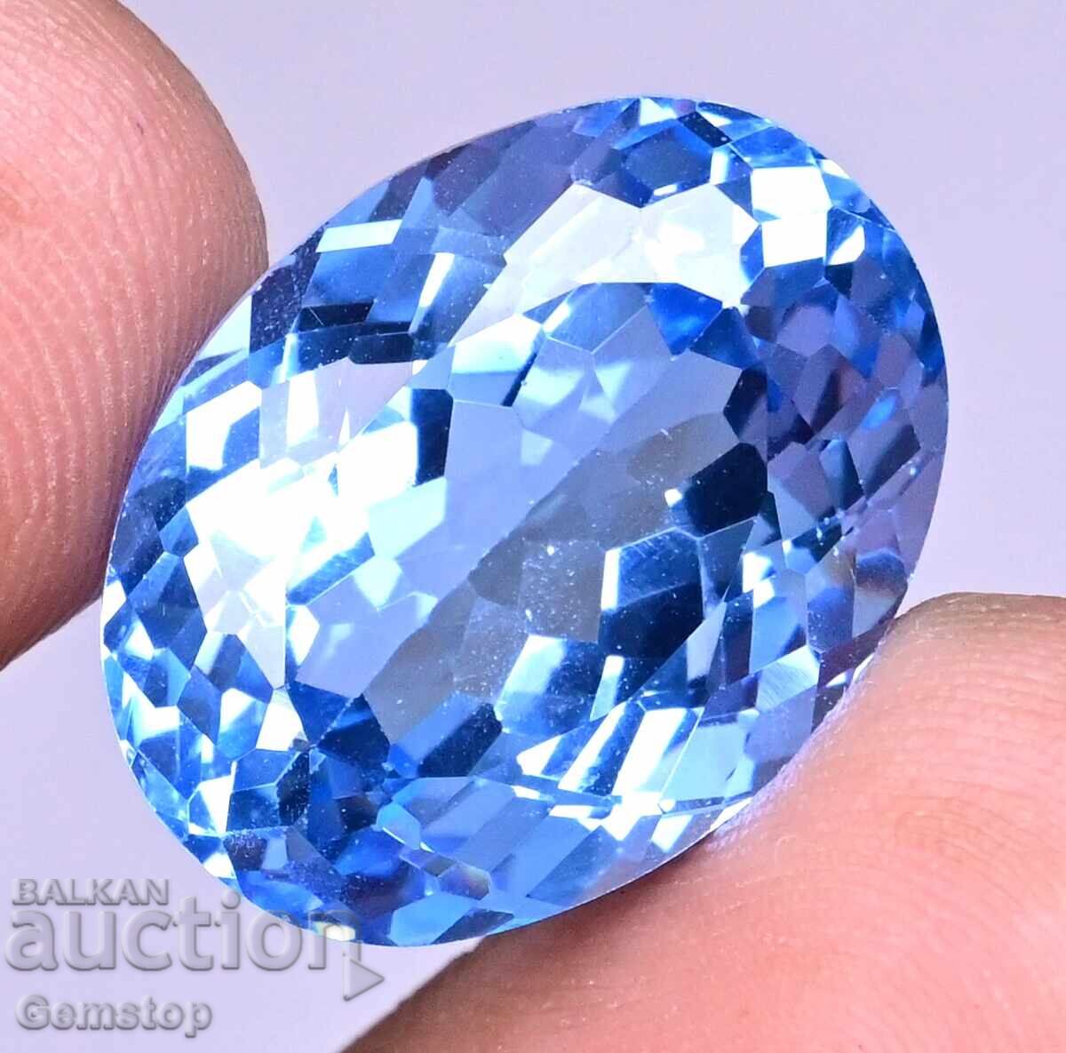 Licitatie! 9.95 ct. acvamarin natural oval de la 1 RON! cu preț € 0.11 | 0.22 BGN