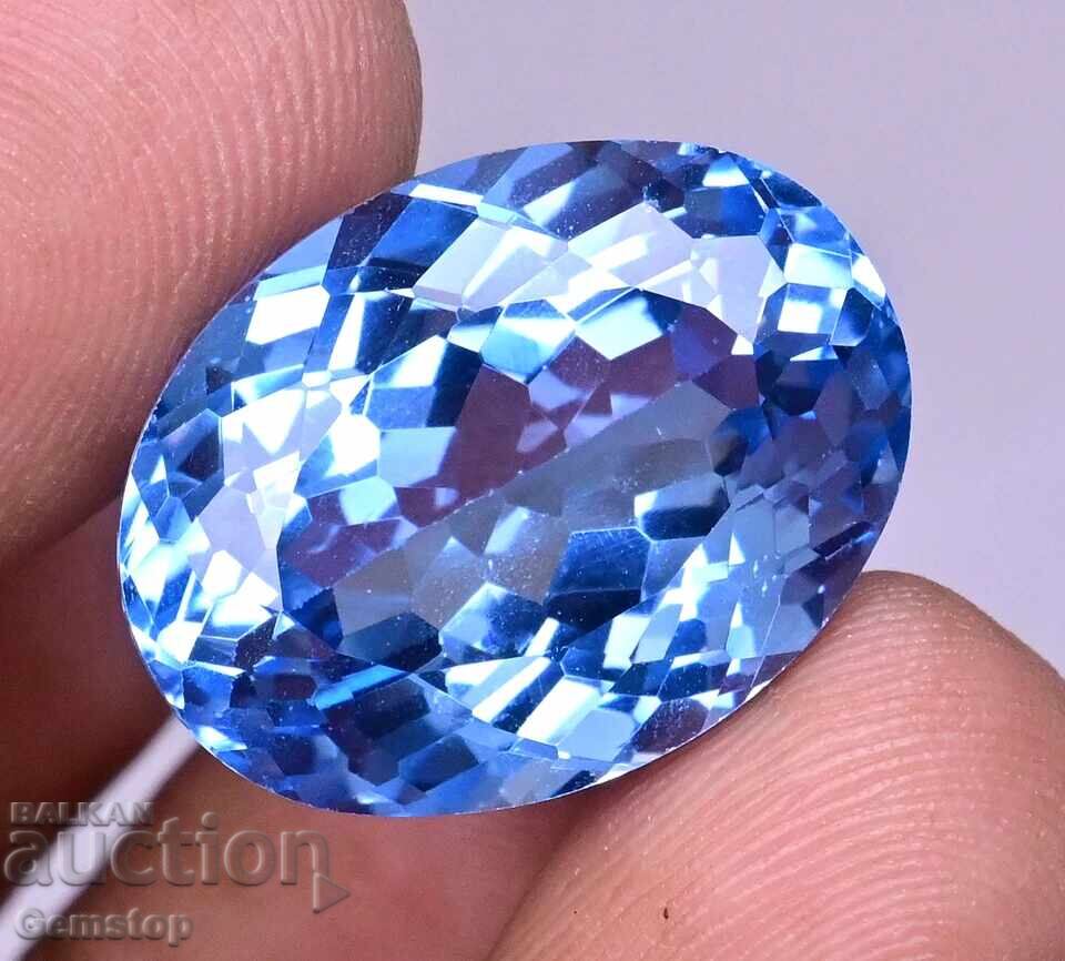 Livrarea Licitatie! 9.95 ct. acvamarin natural oval de la 1 RON!