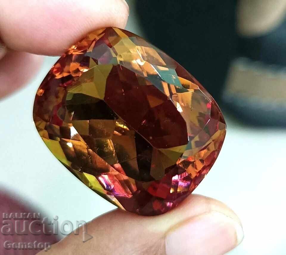 BZC! 15.80ct natural sultanite cushion from 1lv! - 5