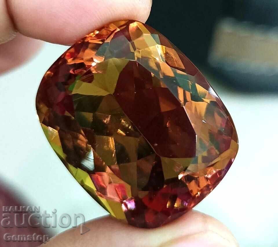 BZC! 15.80ct natural sultanite cushion from 1lv! - 6