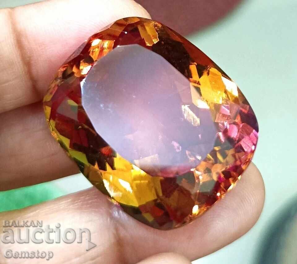 BZC! 15.80ct natural sultanite cushion from 1lv!