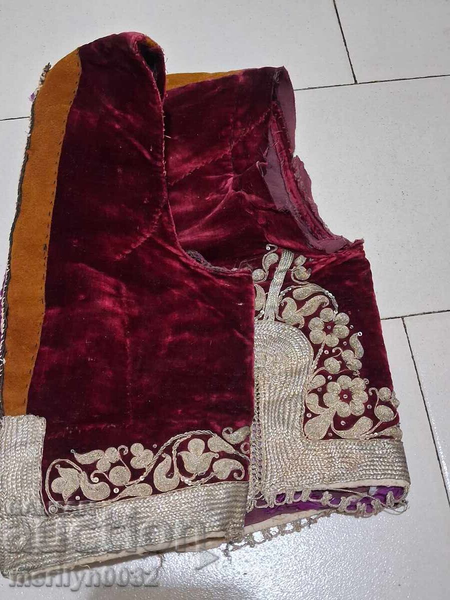 Vestă otomană din catifea cu fir de argint, secolul al XIX-lea, ie, costum popular - 6