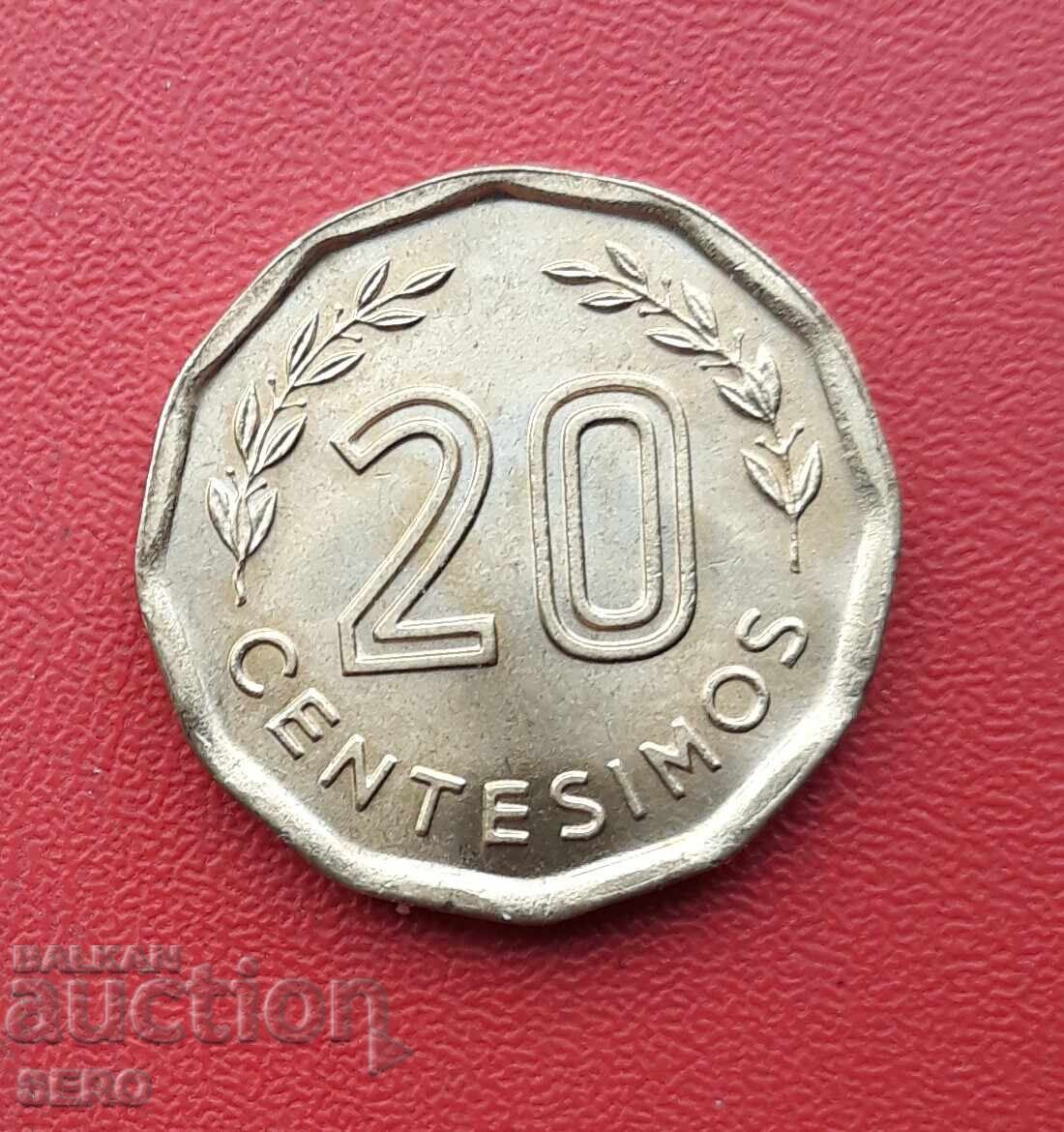 Uruguay-20 cenți 1981-stare excelentă