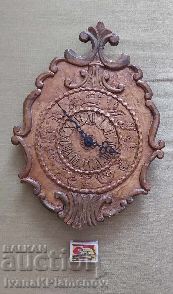 Ceas sculptat în lemn pentru cunoscători - 7 Ceas sculptat în lemn pentru cunoscători - 7