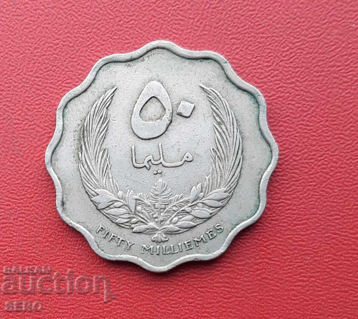 Libia-50 milemi 1965 Libia-50 milemi 1965