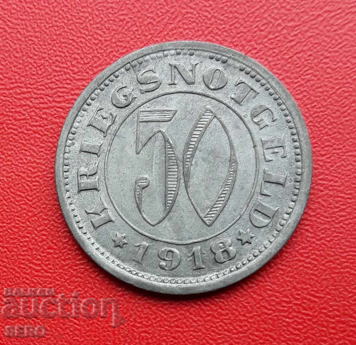 Германия-Баден-Вюртенберг-Ройтлинген-50 пфенига 1918