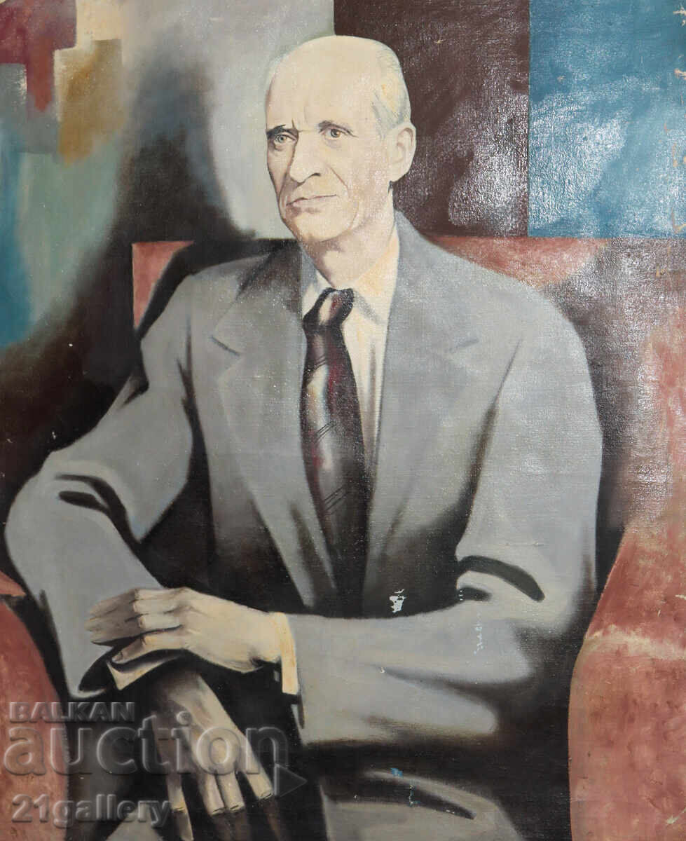 Auction  Tsvetan Panchovski (1954 - 1999) portrait of Gen. Tsvyatko Barov