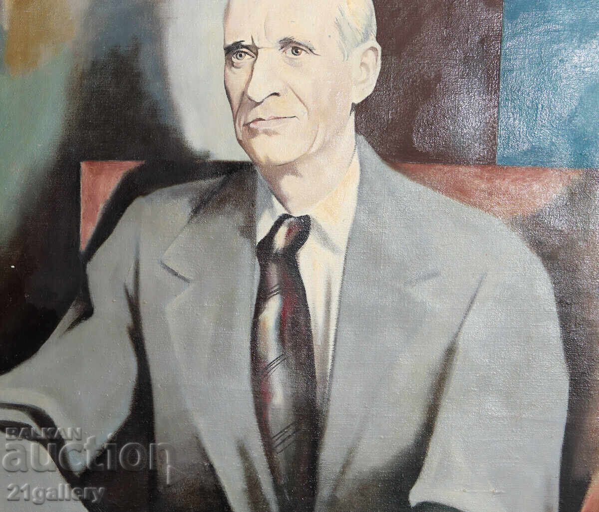 Tsvetan Panchovski (1954 - 1999) portrait of Gen. Tsvyatko Barov - 6