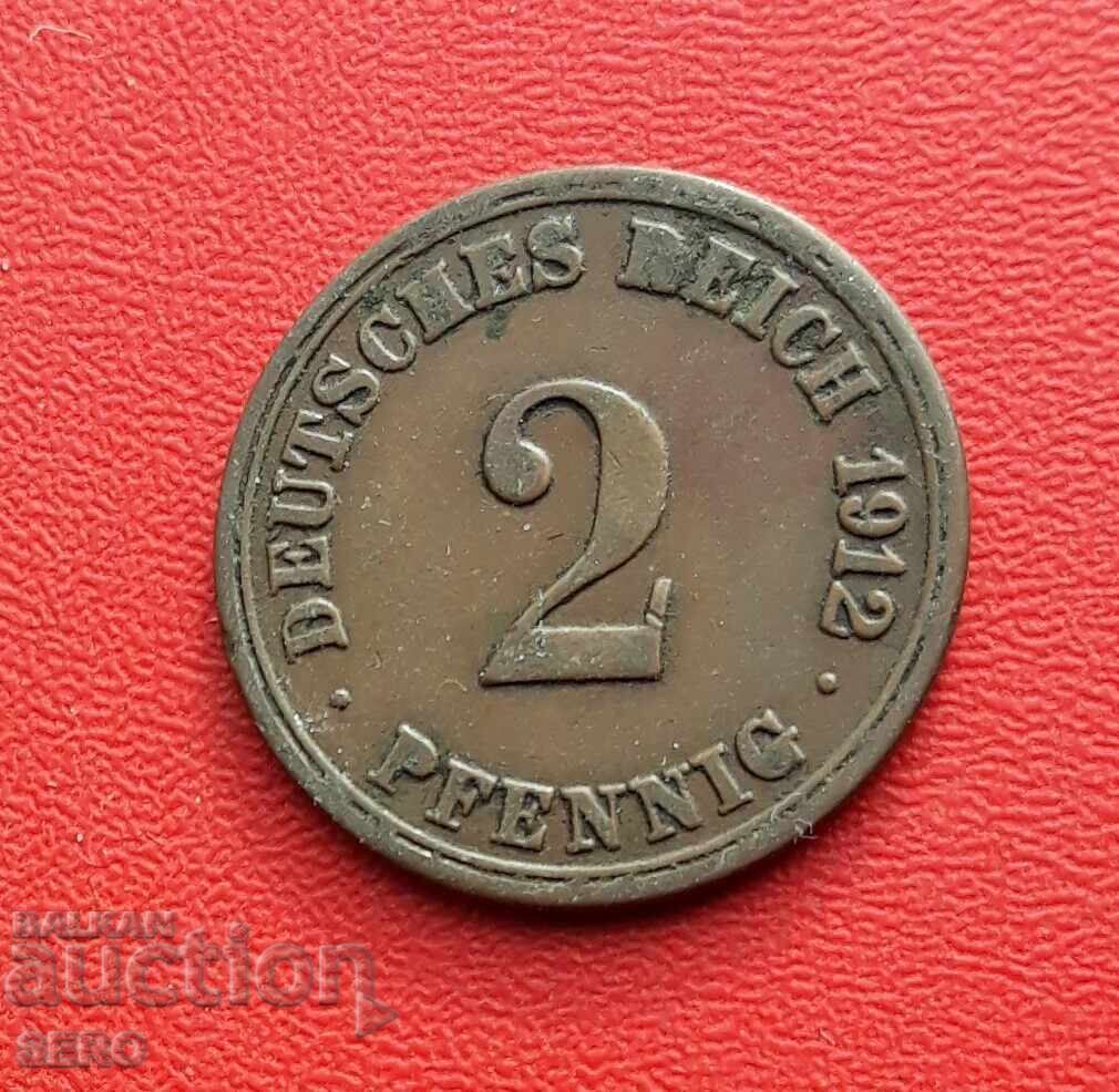 Germania-2 pfennig 1912 A-Berlin Germania-2 pfennig 1912 A-Berlin
