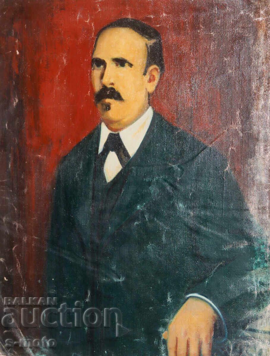 Dimitar Valkanov Πίνακας ελαιογραφία πορτρέτο