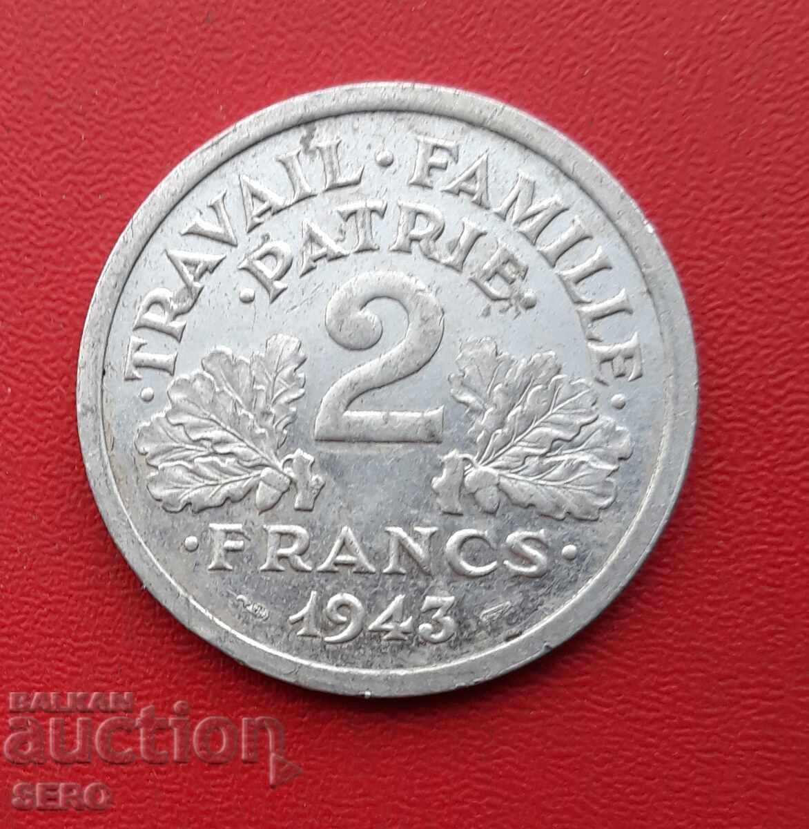 Франция/германска окупация/-2 франка 1943