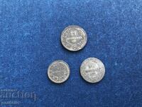 Lot 5 monede de 10 și 20 de bani 1917