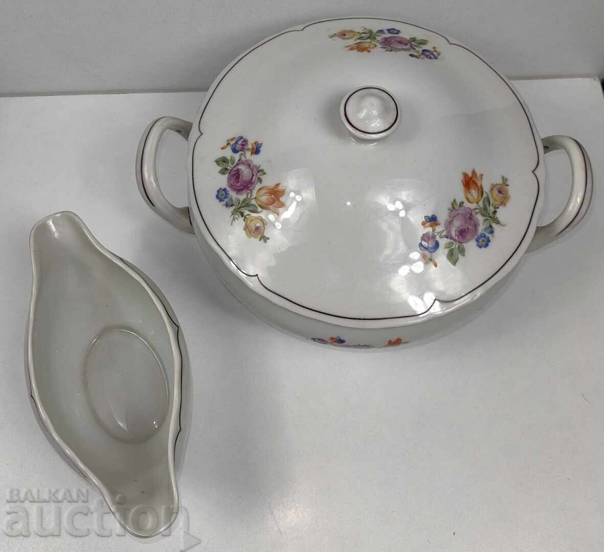 LOT PORȚELAN SUPIERĂ ȘI SOSIERĂ cu preț € 15.00 | 29.34 BGN