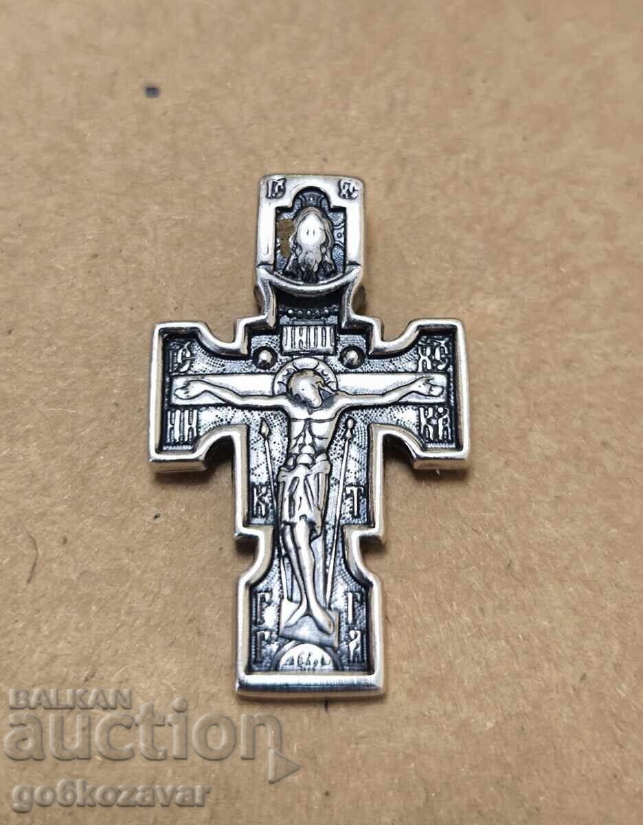Cruce „Răstignire și Arhanghelul Mihail” Argint 950 ! Superbă ! cu preț € 69.00 | 134.95 BGN Cruce „Răstignire și Arhanghelul Mihail” Argint 950 ! Superbă ! cu preț € 69.00 | 134.95 BGN