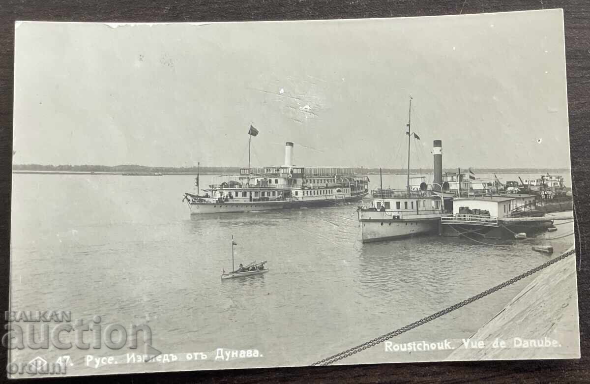 5993 Regatul Bulgariei Ruse vedere de pe fluviul Dunărea Paskov 1928