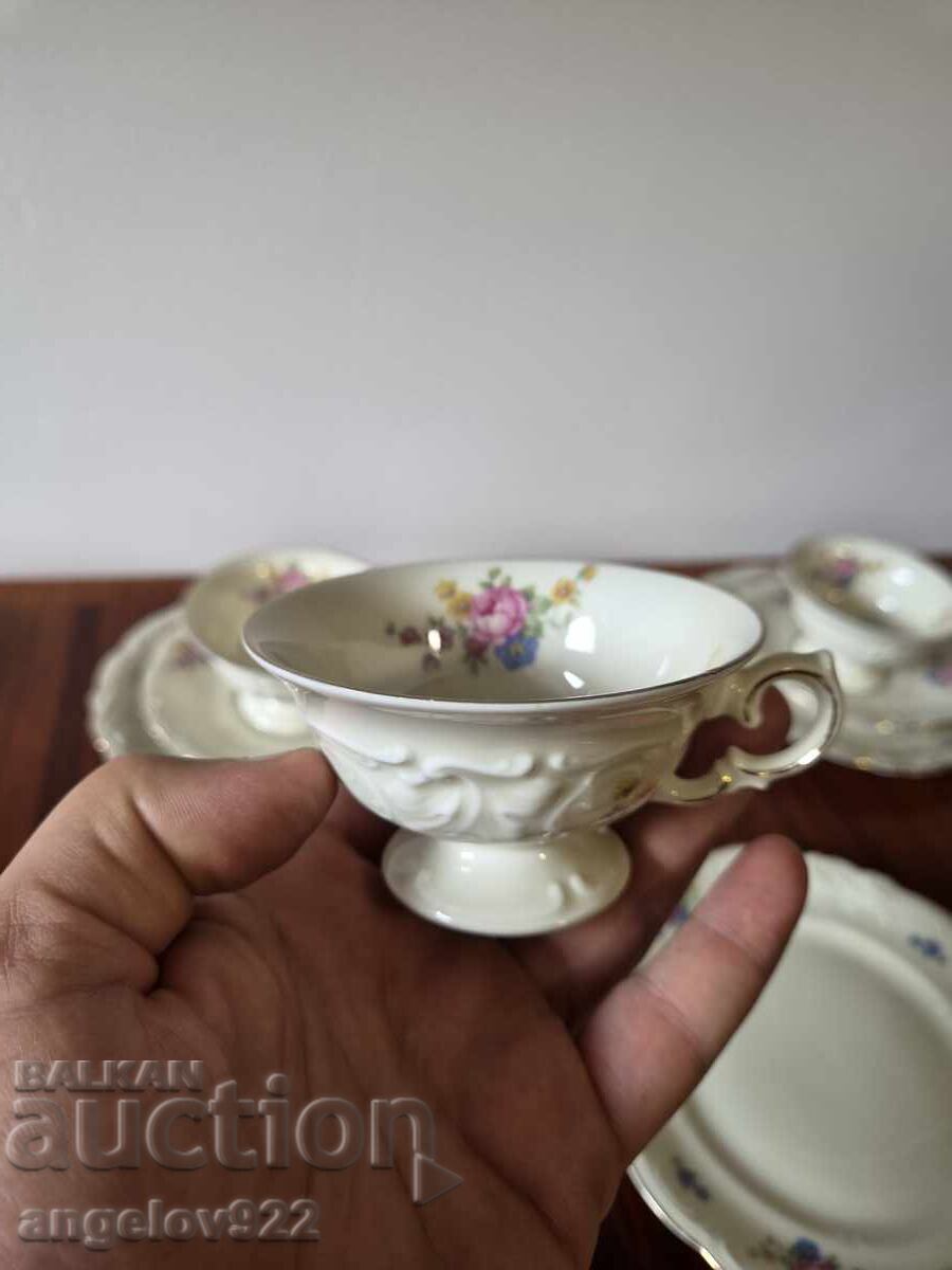 German KPM porcelain coffee set with price € 0.01 | 0.02 BGN