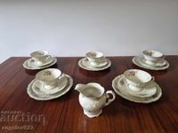 German KPM porcelain coffee set