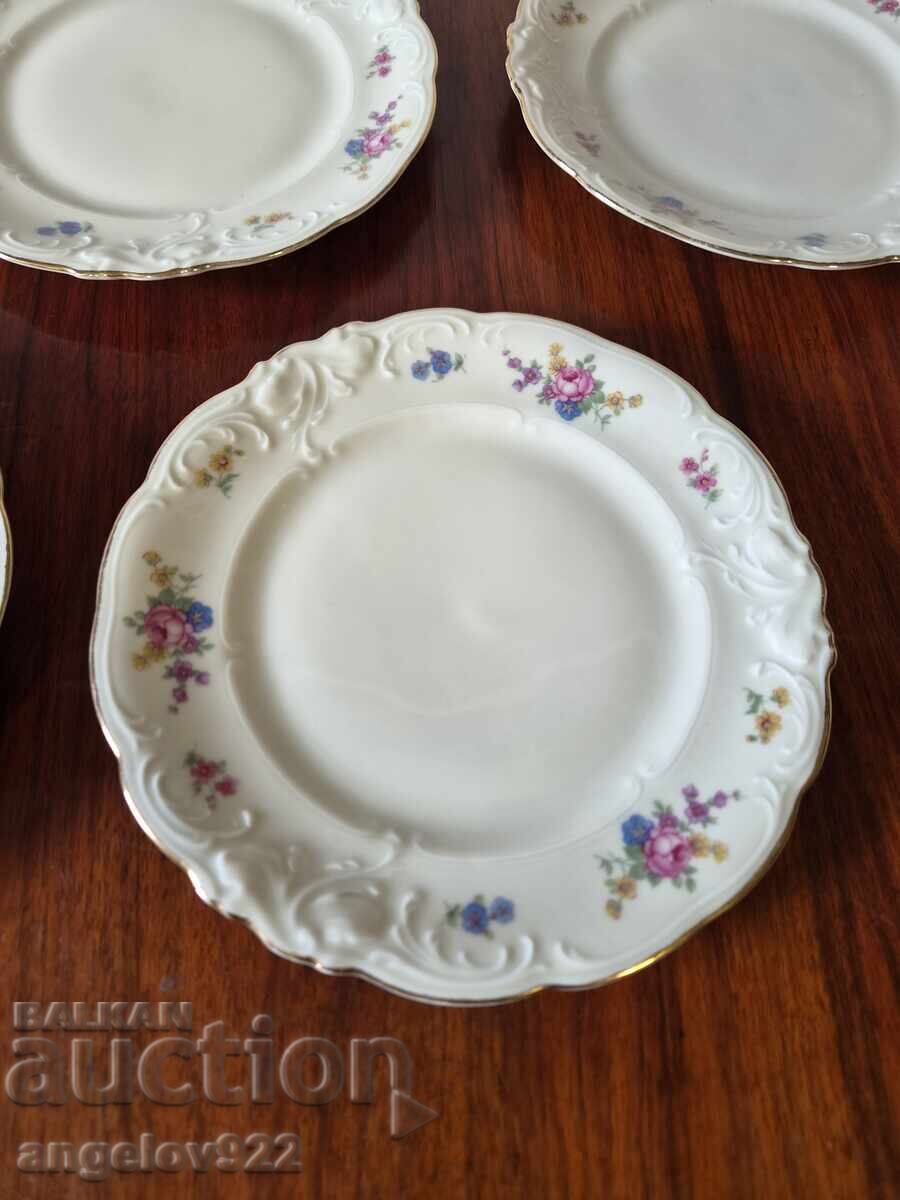 German KPM porcelain dessert plates - 6 German KPM porcelain dessert plates - 6