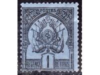 Tunisia/Protectorate-1888-Regular-Coat of arms-point on face, MLH