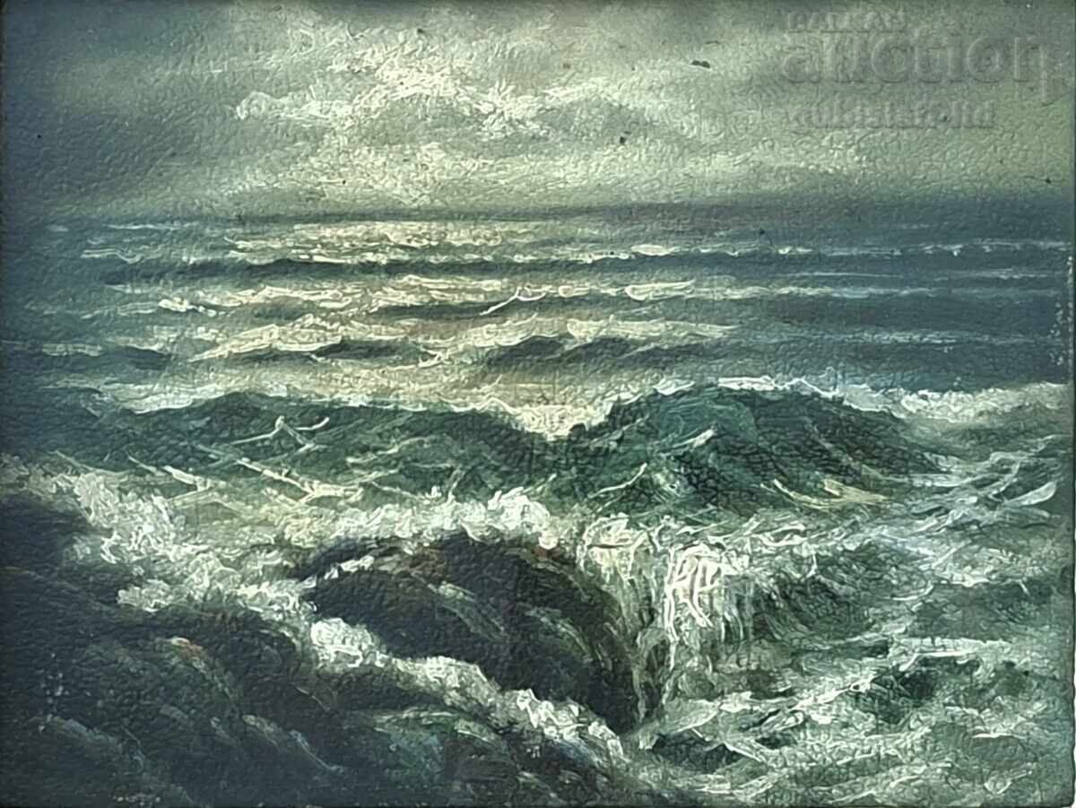 Πίνακας "Θάλασσα", έργο του Τ. Κοτζαμάνοφ (1892-1975) με τιμή € 1600.00 | 3129.34 BGN